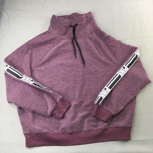 Pink Victoria’s Secret Sweatshirt Womens Small Purple Quarter Zip Relaxed Fit